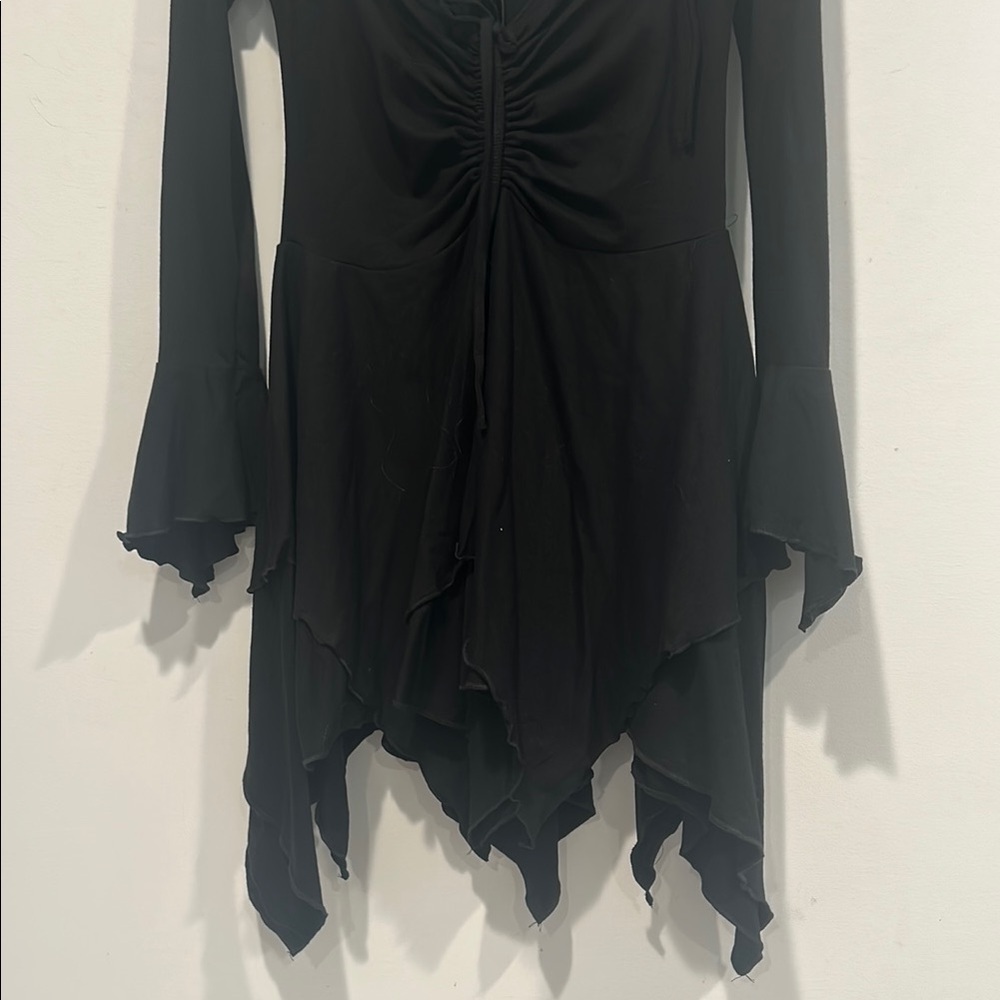 Current Mood Black Asymmetrical Handkerchief Hem … - image 4